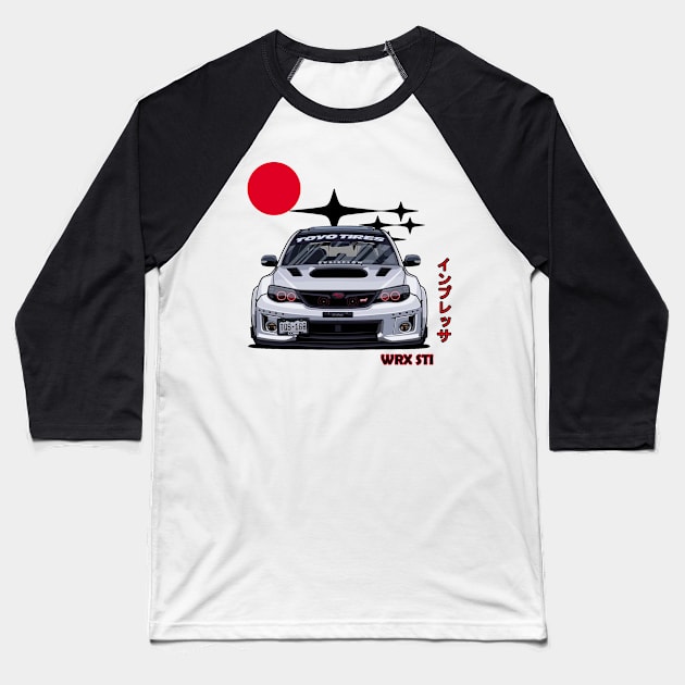 Impreza WRX STI, JDM Baseball T-Shirt by T-JD